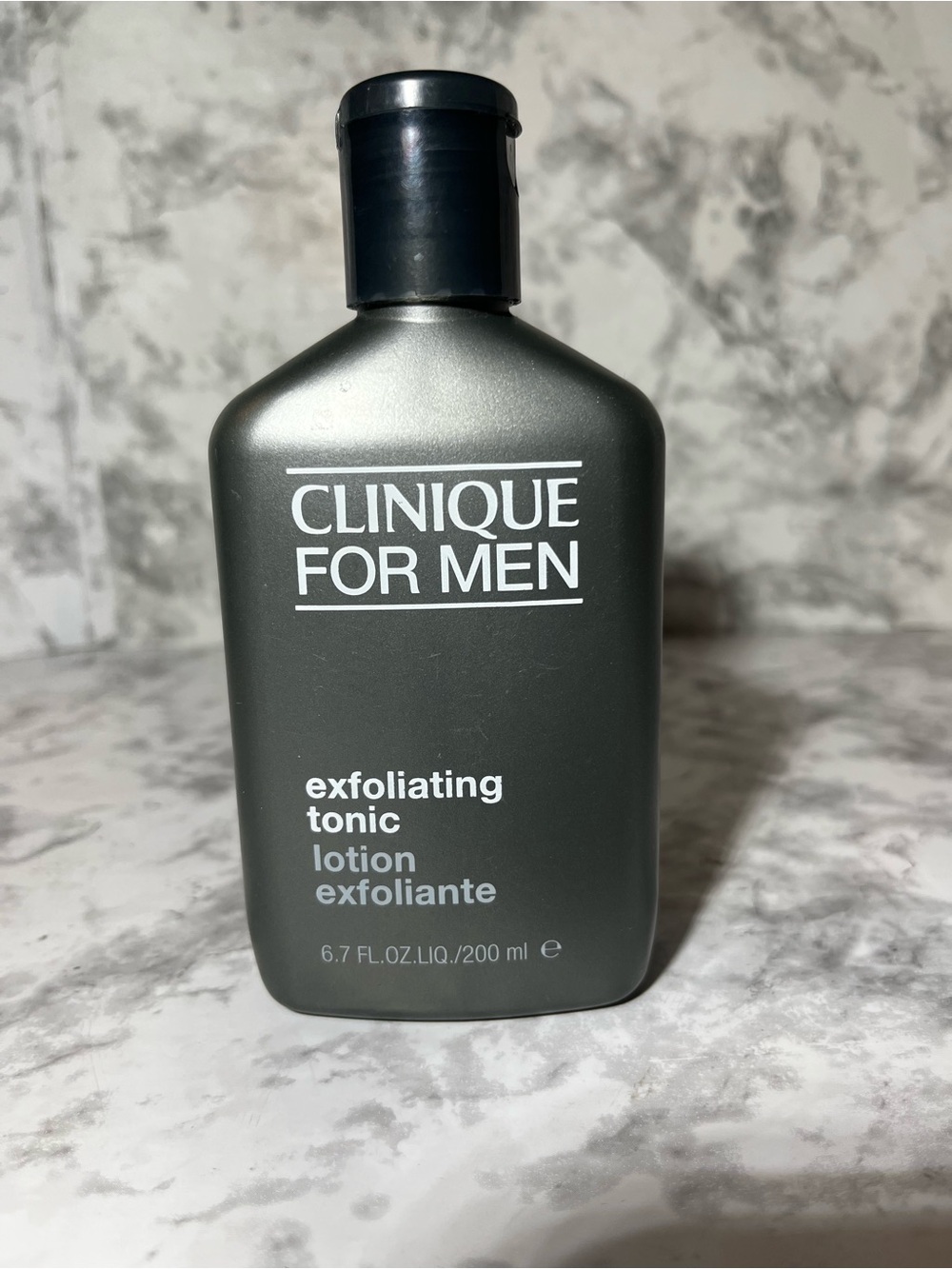 Clinique For Men Exfoliating Tonic Lotion - Dark Gray and Black